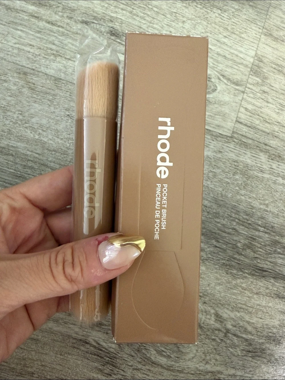 RHODE Beige Pocket Foundation Brush
